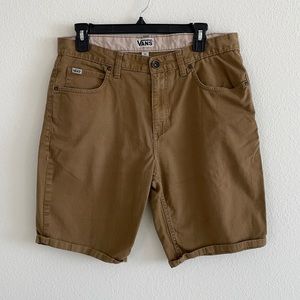 Vans Khaki Brown Cotton Shorts